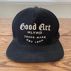 Good Art Hllywd black twill .925 silver snapback hat